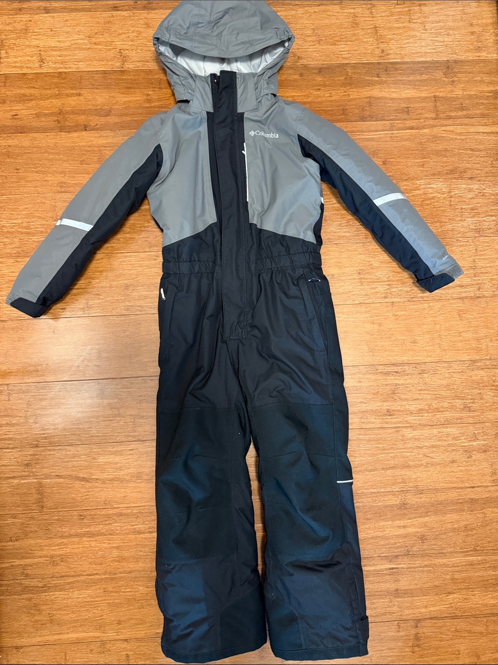 Columbia Black and Light Gray Kids' Insulated Buga Snowsuit